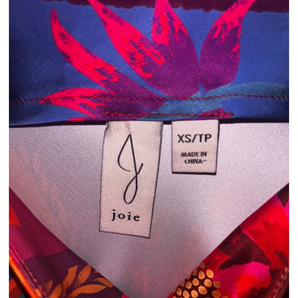 Boho Chic Romantic Island Girl Floral Satin Cowl Neck Slip Maxi Dress By Joie:XS - Picture 5 of 5